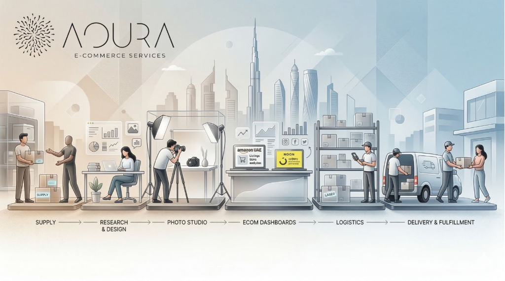 Aoura E-Commerce Service: The Complete Guide to Selling on Amazon & Noon UAE